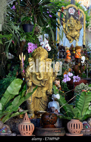 Der elefantenköpfige Gott Ganesha, Wat Phra, dass Tempel Doi Suthep, Chiang Mai, Nord-Thailand, Thailand Stockfoto