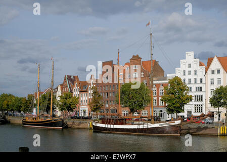 Hafenmuseum, Altstadt an der unteren Trave, Lübeck, Schleswig-Holstein, Deutschland Stockfoto