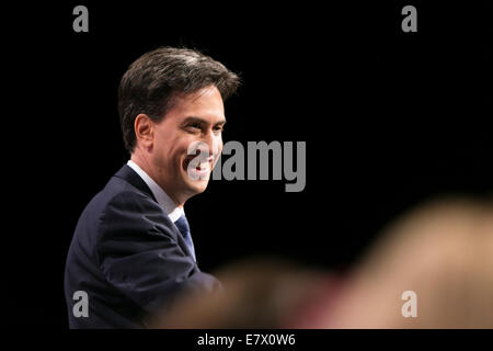 Labour Party Konferenz 2014 23.09.14 Ed Miliband Stockfoto