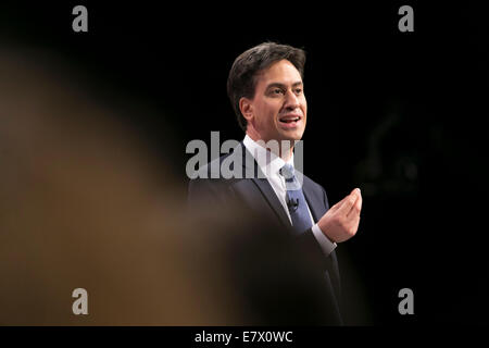 Labour Party Konferenz 2014 23.09.14 Ed Miliband Stockfoto