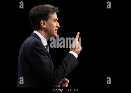 Labour Party Konferenz 2014 23.09.14 Ed Miliband Stockfoto