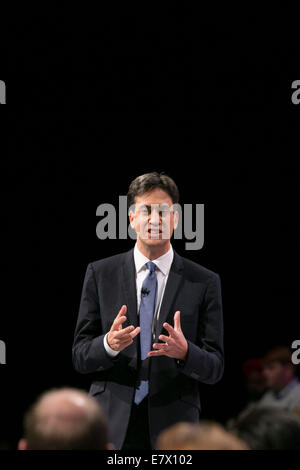 Labour Party Konferenz 2014 23.09.14 Ed Miliband Stockfoto