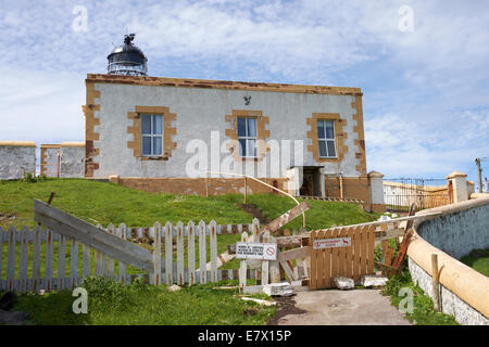 Landschaftlich Point Leuchtturm auf der Isle Of Skye, Schottisches Hochland, Schottland. Stockfoto