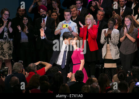 Labour Party Konferenz Tag 3, Dienstag Labour Leader Ed Miliband hält seine Rede Stockfoto