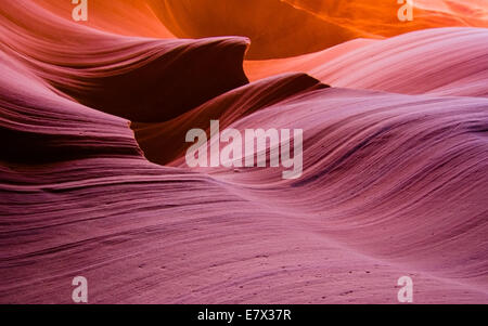 Abstrakte Wellen der Antelope Canyon Stockfoto