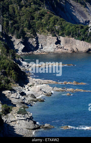 Die Küste, Fleisch Cove, Insel Cape Breton, Nova Scotia, Kanada Stockfoto