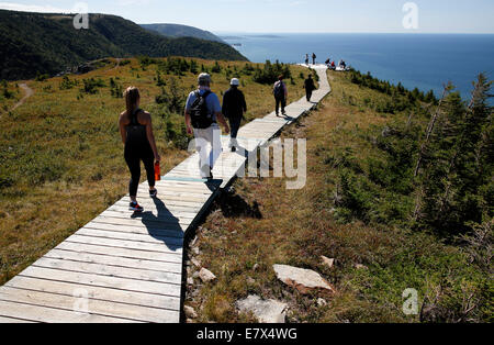 Der Skyline Trail, Cape Breton Highlands National Park, Nova Scotia, Kanada Stockfoto