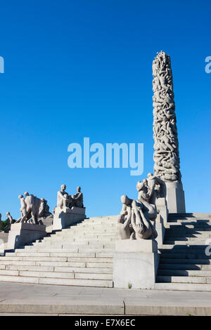 Frognerpark Vigeland Park in Oslo, Norwegen Stockfoto