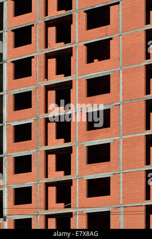 Fragment des Hauses ohne die Vorderwand Stockfoto