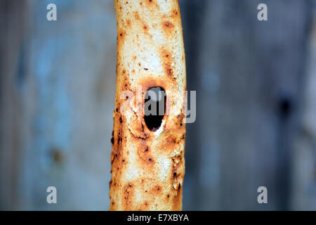 rostiges Metallrohr Stockfoto