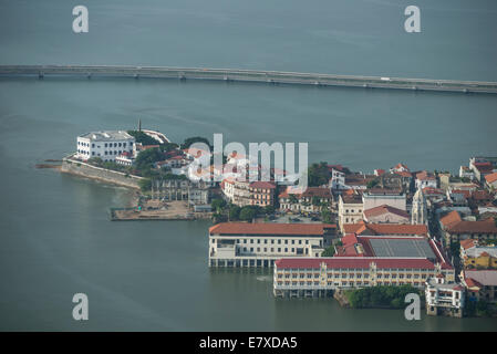 Luftaufnahme von Panama Altstadt, Panama-Stadt Stockfoto