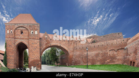 Bailey in der Altstadt von Torun, Polen. Stockfoto