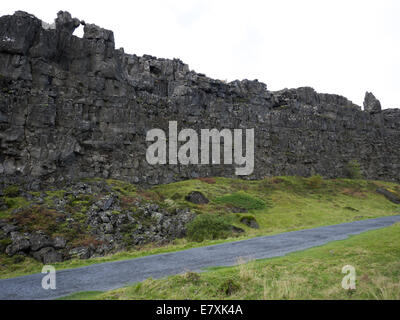 (Thingvellir) Þingvellir Nationalpark, Bláskógabyggð, Südwesten Islands Stockfoto