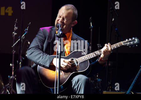 Perugia, Italien 19. Juli 2014: The Mountain Men Band haben ein kostenloses Konzert in öffentlichen Platz beim Umbria Jazz Festival Stockfoto