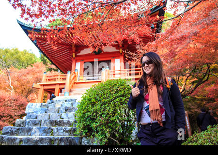 Kyoto, Japan - 24. November 2013: Daigo-Ji ist eine Shingon buddhistischer Tempel in Fushimi-Ku, Kyoto, Japan Stockfoto