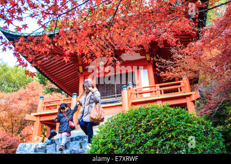 Kyoto, Japan - 24. November 2013: Daigo-Ji ist eine Shingon buddhistischer Tempel in Fushimi-Ku, Kyoto, Japan Stockfoto