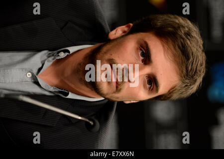 San Sebastian, Baskenland, Spanien. 24. Sep, 2014. Roman Kolinka "Eden" auf der Pressekonferenz auf der 62. Internationalen Filmfestspiele von San Sebastian am 24. September. Bildnachweis: Dpa picture Alliance/Alamy Live News Stockfoto