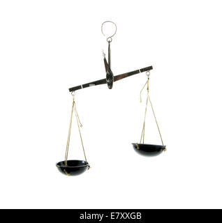 alten Schmuck skaliert isolierten auf weißen Hintergrund Stockfoto