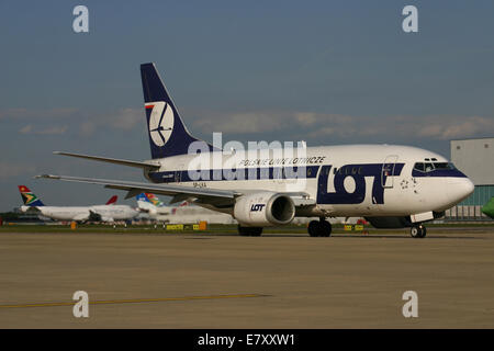 LOT POLISH AIRLINES BOEING 737 Stockfoto