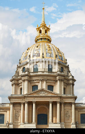 Domkuppel Les Invalides in Paris Stockfoto