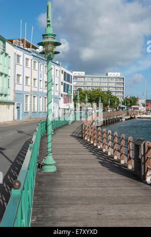 Wharf Promenade, Kielholen, Bridgetown, Barbados Stockfoto