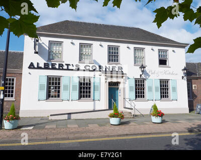 Alberts Corner Pub-Restaurant in Crewe Cheshire UK Stockfoto