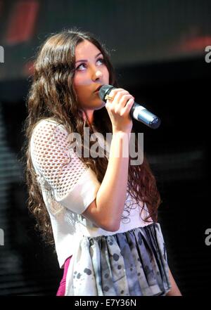 Eliza Doolittle auf der Olympia-Rallye Westfirld shopping centre London england Stockfoto