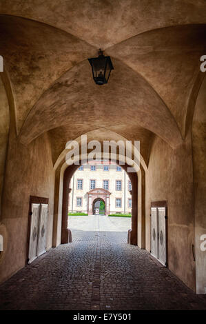 Kloster Schloss Corvey in Höxter, Weserbergland, Nordrhein Westfalen, Deutschland, Europa Stockfoto