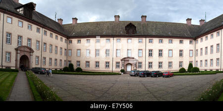 Kloster Schloss Corvey in Höxter, Weserbergland, Nord Rhein Westfalen, Deutschland, Europa, Ehemalige Abtei Und Schloss Corvey in Hö Stockfoto