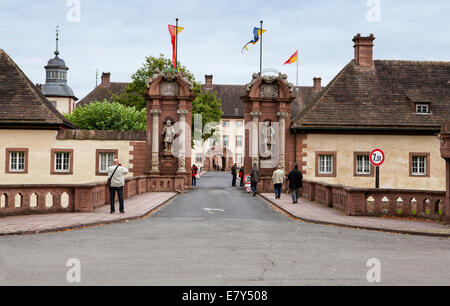 Kloster Schloss Corvey in Höxter, Weserbergland, Nord Rhein Westfalen, Deutschland, Europa, Ehemalige Abtei Und Schloss Corvey in Hö Stockfoto