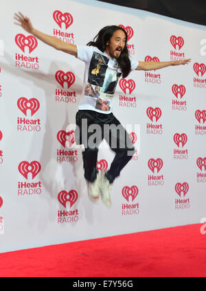 DJ Steve Aoki besucht die 2014 iHeartRadio Music Festival in Las Vegas Stockfoto