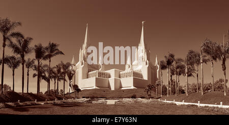 San Diego Mormonen Tempel in La Jolla, CA Stockfoto