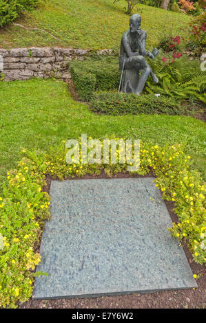 Das Grab des irischen Schriftstellers James Joyce, auf dem Friedhof Fluntern, Zürich, Schweiz Stockfoto