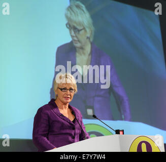 JANE COLLINS MEP UK Unabhängigkeit feiern 26. September 2014 DONCASTER RACECOURSE DONCASTER YORKSHIRE ENGLAND Stockfoto