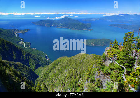 Howe Sound in British Columbia Stockfoto