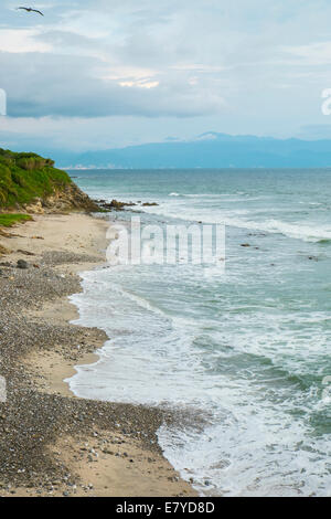 Der Strand von La Cruz de Huanacaxtle, Pacific Coast, Nayarit, Mexiko. Stockfoto