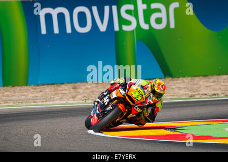 Motorland, Alcaniz, Aragon, Spanien Grand Prix Movistar de Aragon. 26. September 2014. Aleix Espargaro (ESP), NGM Forward Racing Fahrer in Aktion während dem freien Training der MotoGP in die Grand Prix-Movistar aus der Circuito de Motorland Aragon. Bildnachweis: Aktion Plus Sport/Alamy Live-Nachrichten Stockfoto