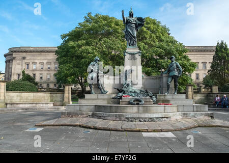 Kings Regiment Denkmal, befindet sich in St Johns Gärten, Liverpool, Merseyside, England, UK Stockfoto