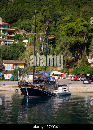 Der Hafen von Poros auf die Insel Kefalonia in Griechenland Stockfoto