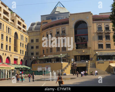 JOHANNESBURG Nelson Mandela Square in Sandton. Foto Tony Gale Stockfoto
