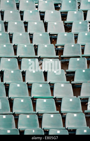 Detail mit leeren Sportsitze arena Stockfoto