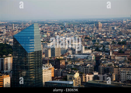 Blick von oben in Mailand, Italien Stockfoto