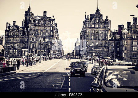 Straßen von Edinburgh, Schottland Stockfoto