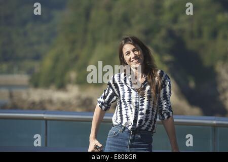 San Sebastian, Baskenland, Spanien. 27. Sep, 2014. CHARLOTTE GAINSBOURG besucht die "Samba" Fototermin während der 62. internationalen Filmfestival San Sebastián im Aquarium in San Sebastian, Spanien. Bildnachweis: Jack Abuin/ZUMA Draht/Alamy Live-Nachrichten Stockfoto