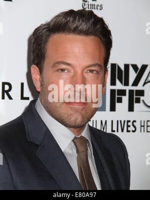 New York, New York, USA. 26. September 2014. Schauspieler BEN AFFLECK besucht die 2014 New York Film Festival Opening Night Gala und Welt-Premiere von "Gone Girl" an Alice Tully Hall im Lincoln Center Kredit statt: Nancy Kaszerman/ZUMA Draht/Alamy Live News Stockfoto