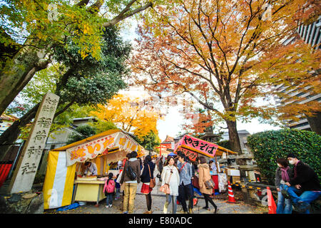 Kyoto, Japan - 30. Juni 2014: Fushimi Inari-Taisha-Schrein in Kyōto, Japan Stockfoto