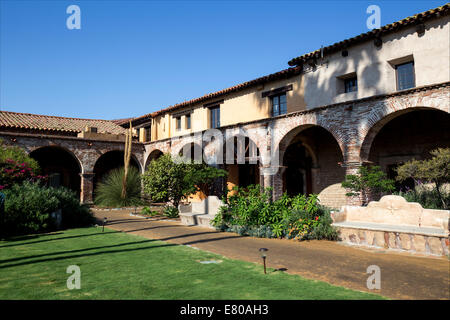Innenhof, Mission San Juan Capistrano, Stadt von San Juan Capistrano, Kalifornien Stockfoto
