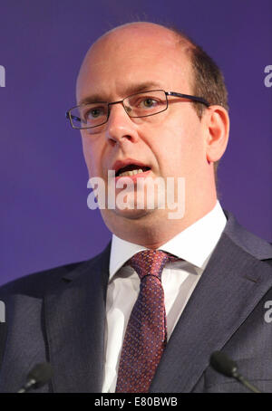 Markieren Sie RÜCKSICHTSLOS MP MARK RÜCKSICHTSLOSE konservative MP 27. September 2014 DONCASTER RACECOURSE DONCASTER YORKSHIRE ENGLAND Stockfoto