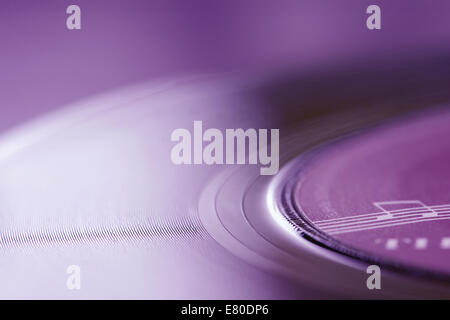 Eine Vinyl-Schallplatte Stockfoto