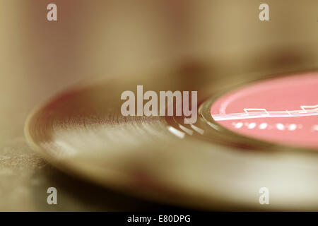 Eine Vinyl-Schallplatte Stockfoto
